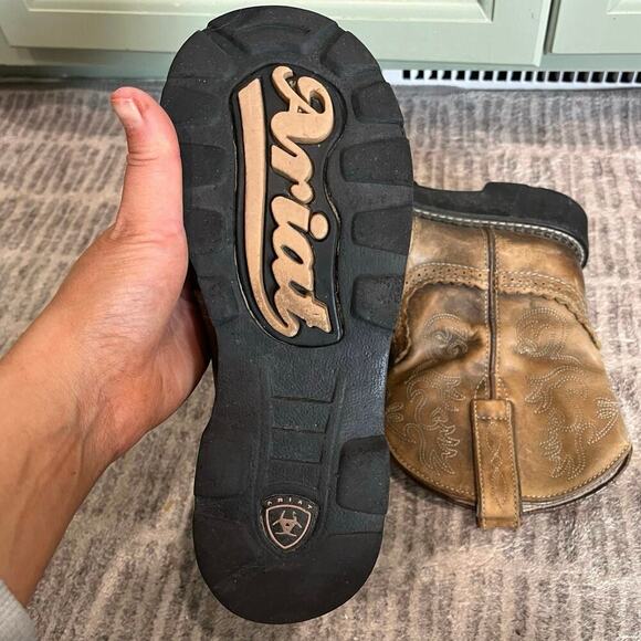 Ariat Youth Girls Fatbaby Boots Leather Mid-Calf 14829 Western Brown Size 6.5 B - Picture 9 of 10